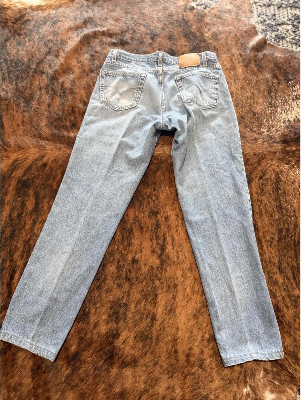 Vintage Levi's 512 Jeans Mens 36x30 Blue Wash Slim Fit Tapered Leg 90s Denim